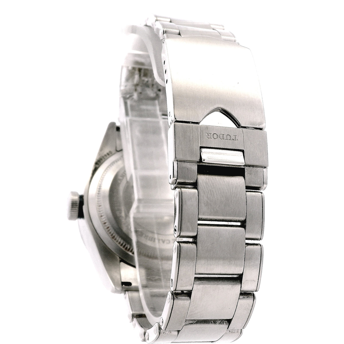 Tudor Heritage 41mm Black Dial Blue Rotating Bezel Stainless Steel Watch — worn on the wrist