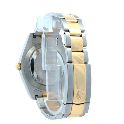 Rolex 116333 Datejust II 41mm Ivory Stick Dial Two-Tone Watch — worn on the wrist