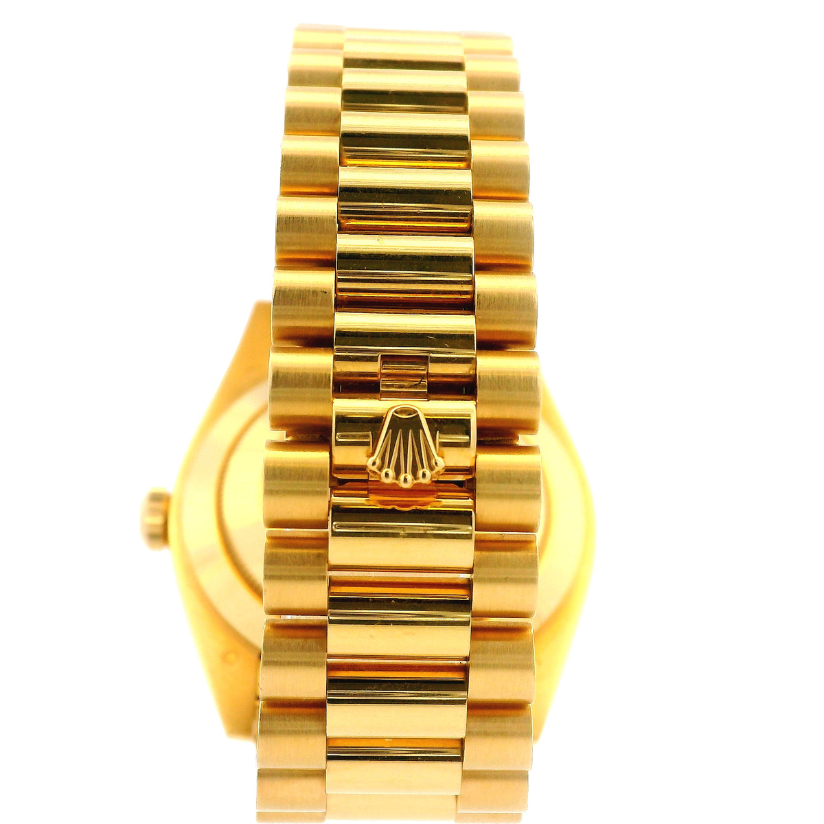 Rolex 228238 Day-Date 40mm Champagne Diamond Dial 18k Yellow Gold Watch — worn on the wrist