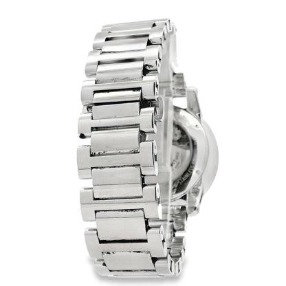 Montblanc 7069 Timewalker 42mm Black Dial Stainless Steel Watch — worn on the wrist