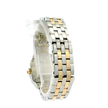 Cartier Santos 2698 Two-Tone White Dial Ladies Bracelet Watch — worn on the wrist