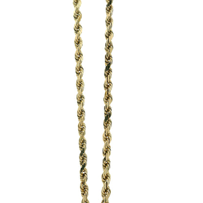 14k Yellow Gold Rope Chain Necklace with 1901 Liberty Head $5 Gold Coin Pendant 24" — photo 8 of 8