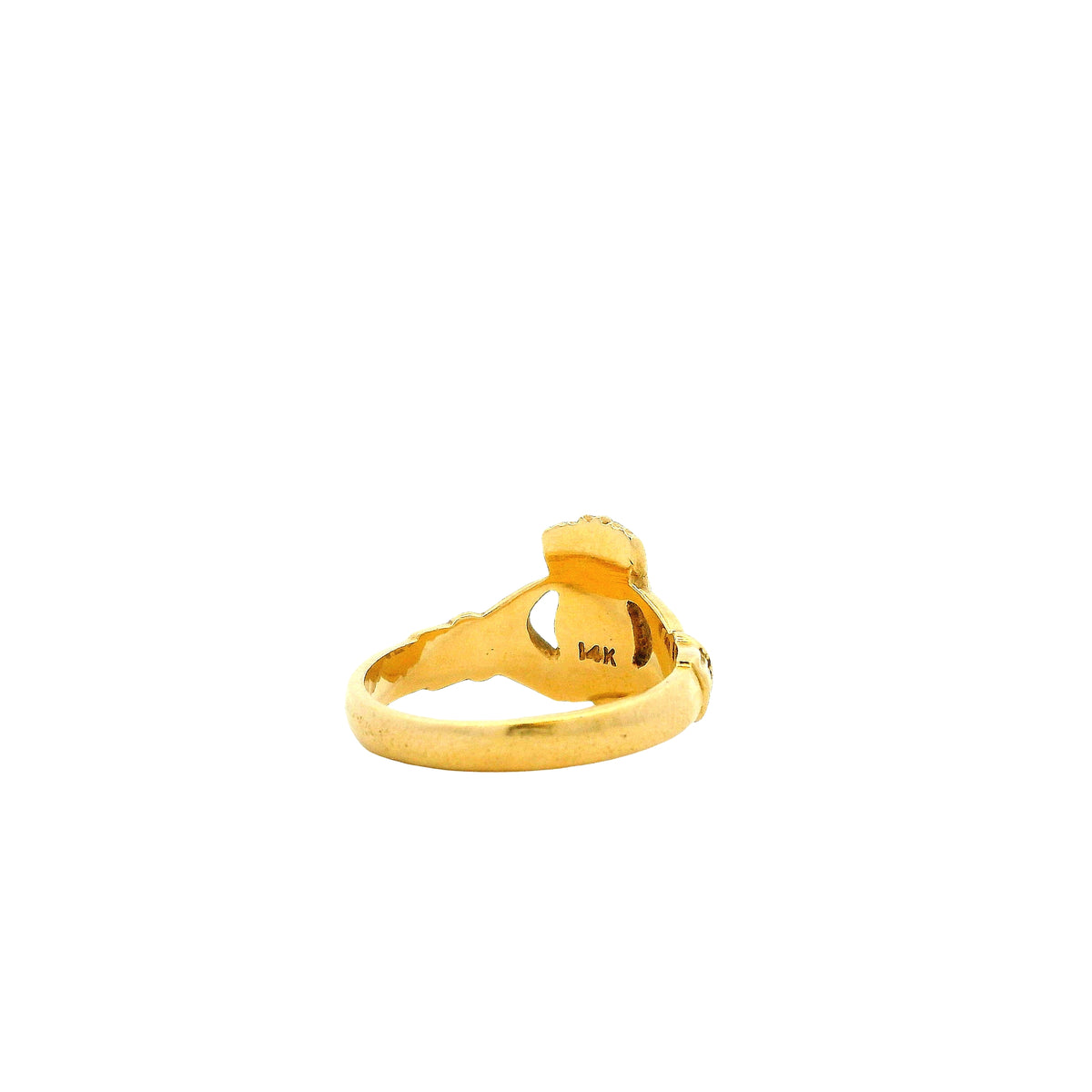 14k Yellow Gold Claddagh Irish Friendship Ring — photo 8 of 10