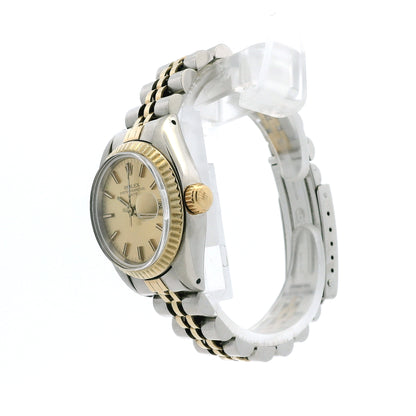 Rolex 6917 Oyster Perpetual Datejust 26mm Champagne Dial Two-Tone Watch — photo 8 of 15