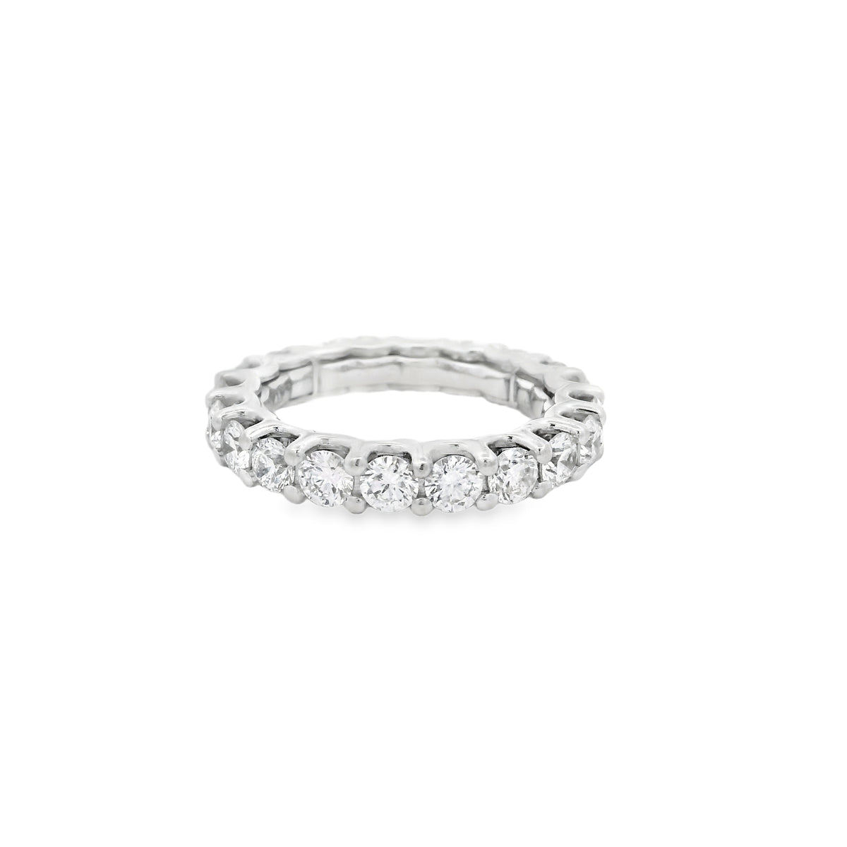 14k White Gold 2.80ctw Round Brilliant Diamond Eternity Ring — photo 8 of 10