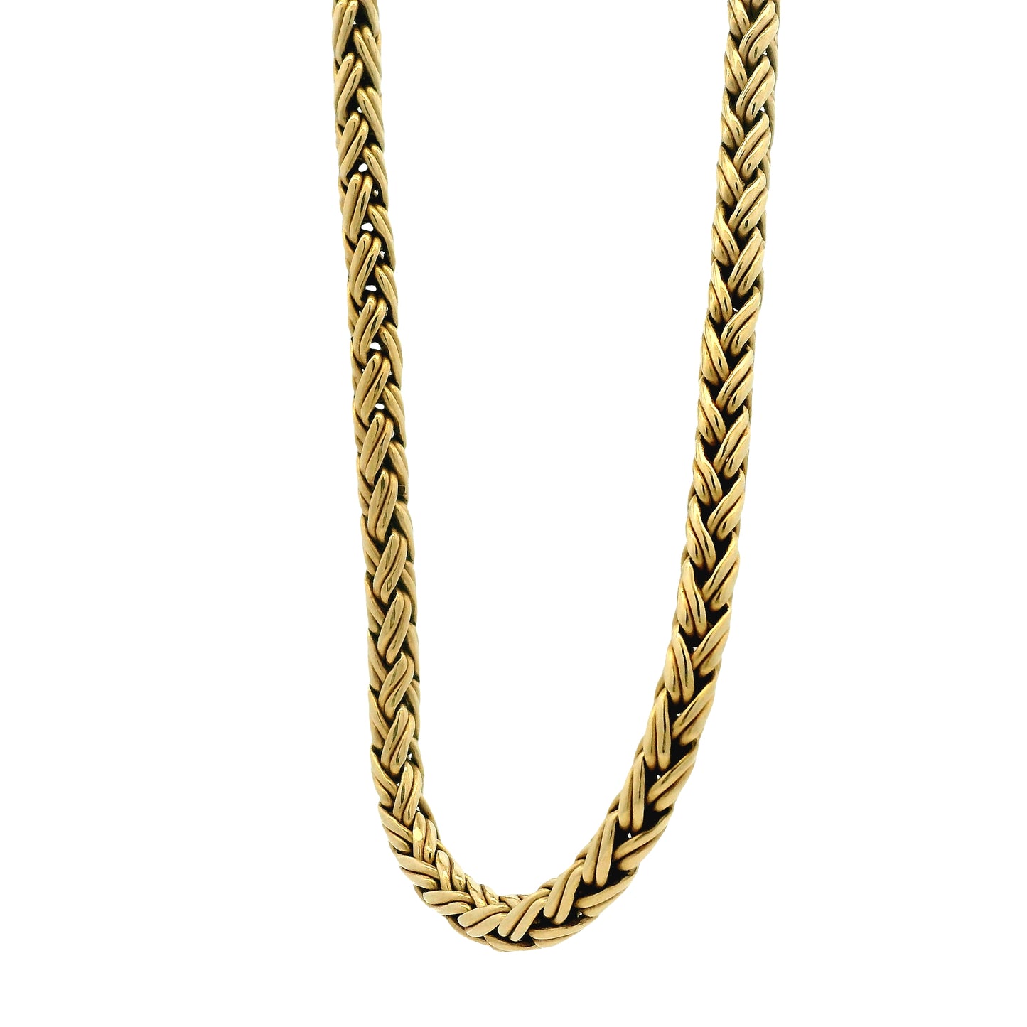 14k Yellow Gold Tiffany & Co. Wheat Chain Necklace 18" — photo 8 of 8