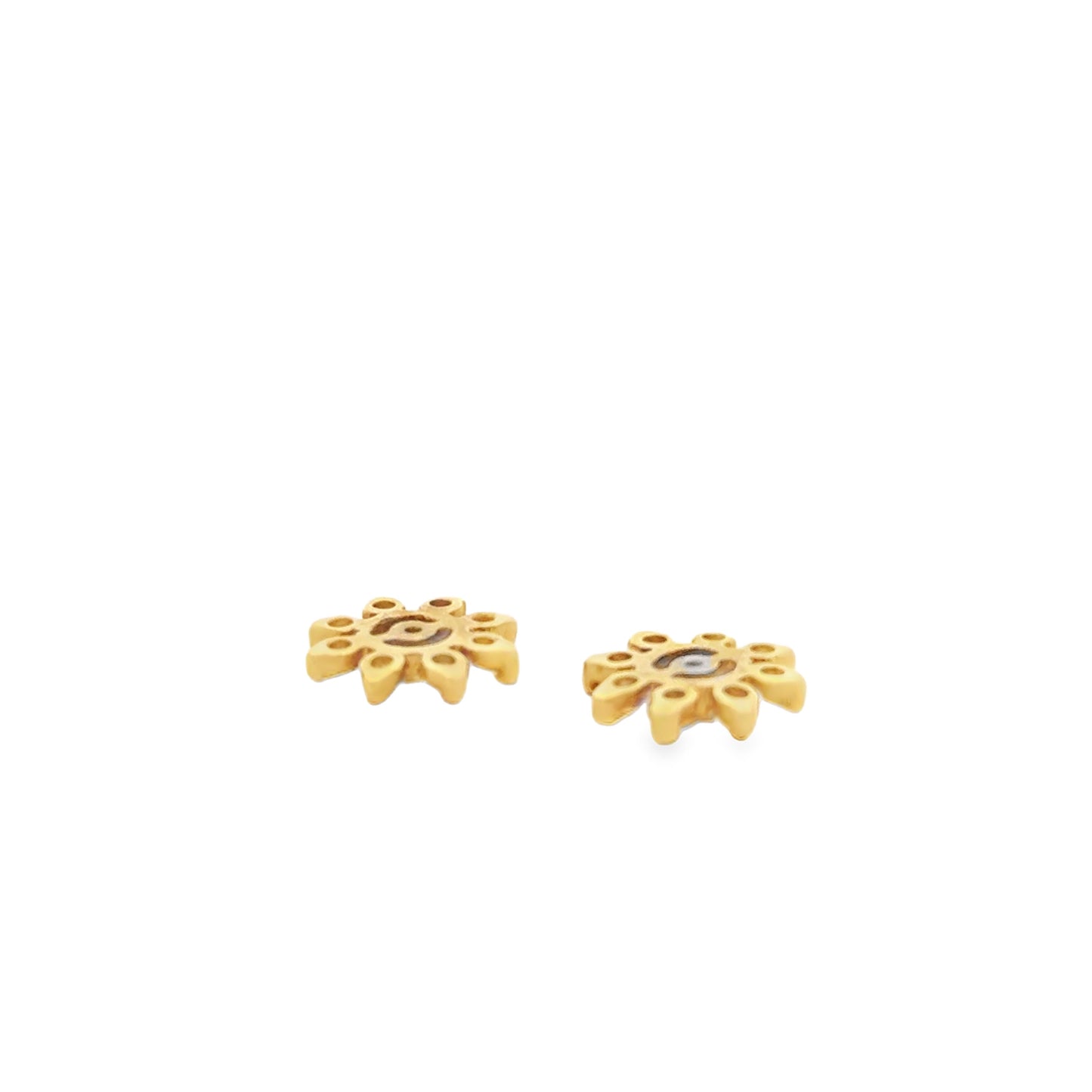 14k Yellow Gold Diamond Cluster Earring Jackets — photo 8 of 8
