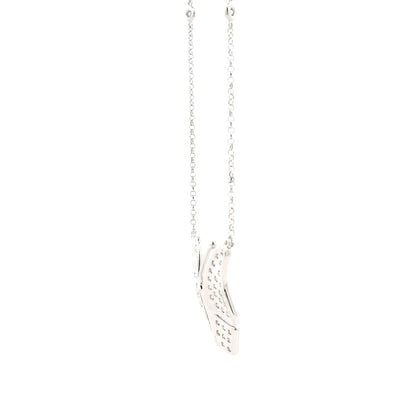 18k White Gold 1.04ctw Round Brilliant Diamond Butterfly Pendant Necklace — photo 8 of 9