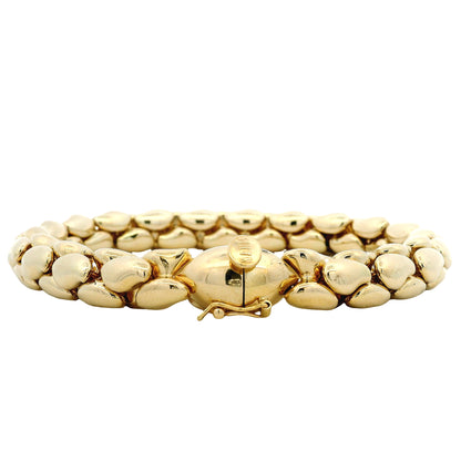 18k Yellow Gold Nanis Links Bracelet 7.5" — photo 8 of 8