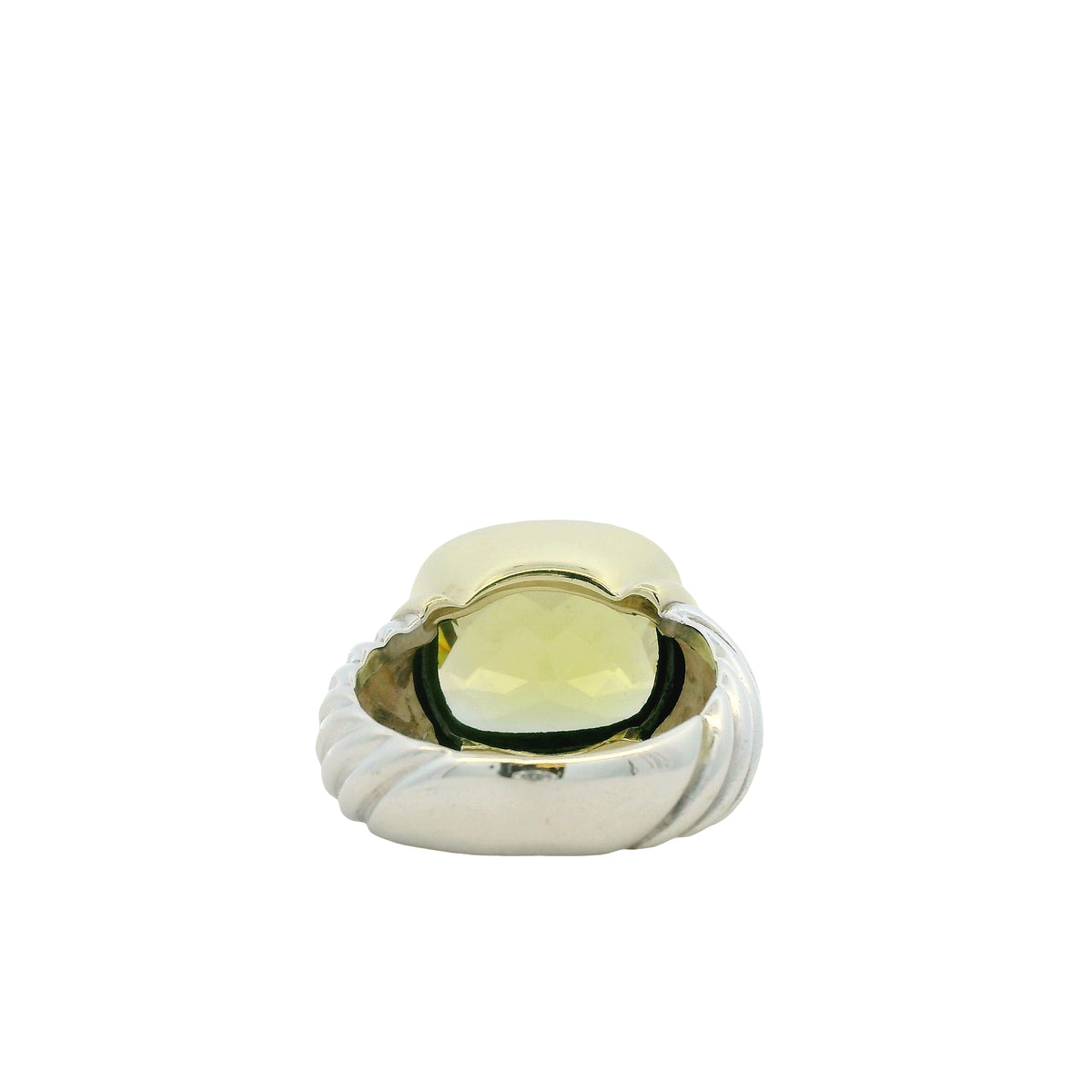 David Yurman 14k Yellow Gold & Sterling Silver Albion Lemon Citrine Ring — photo 8 of 12