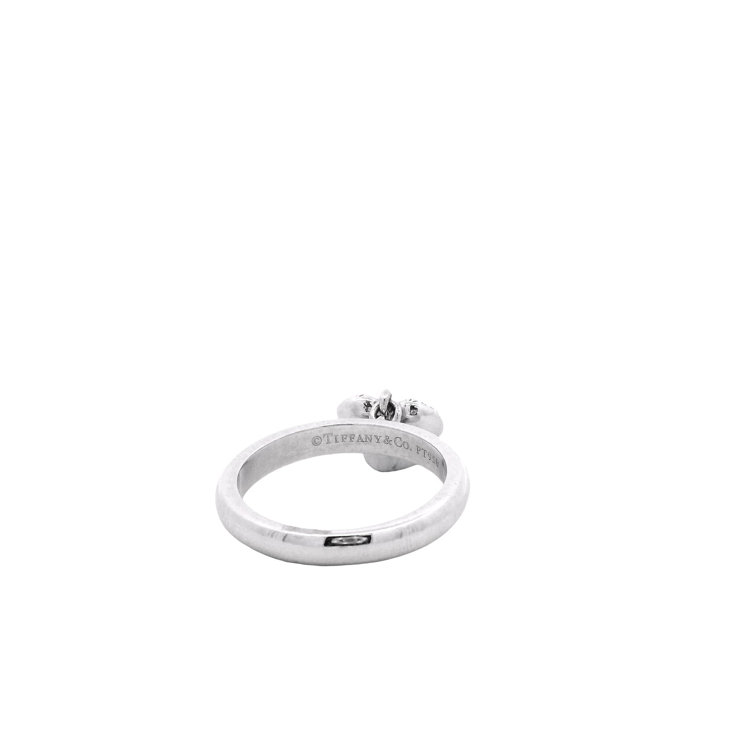 Tiffany & Co. Platinum 0.48ctw F VS Diamond Dangle Heart Ring — photo 8 of 11