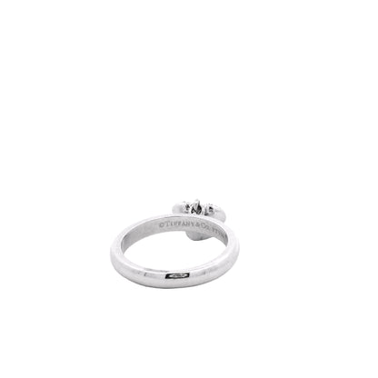 Tiffany & Co. Platinum 0.48ctw F VS Diamond Dangle Heart Ring — photo 8 of 11
