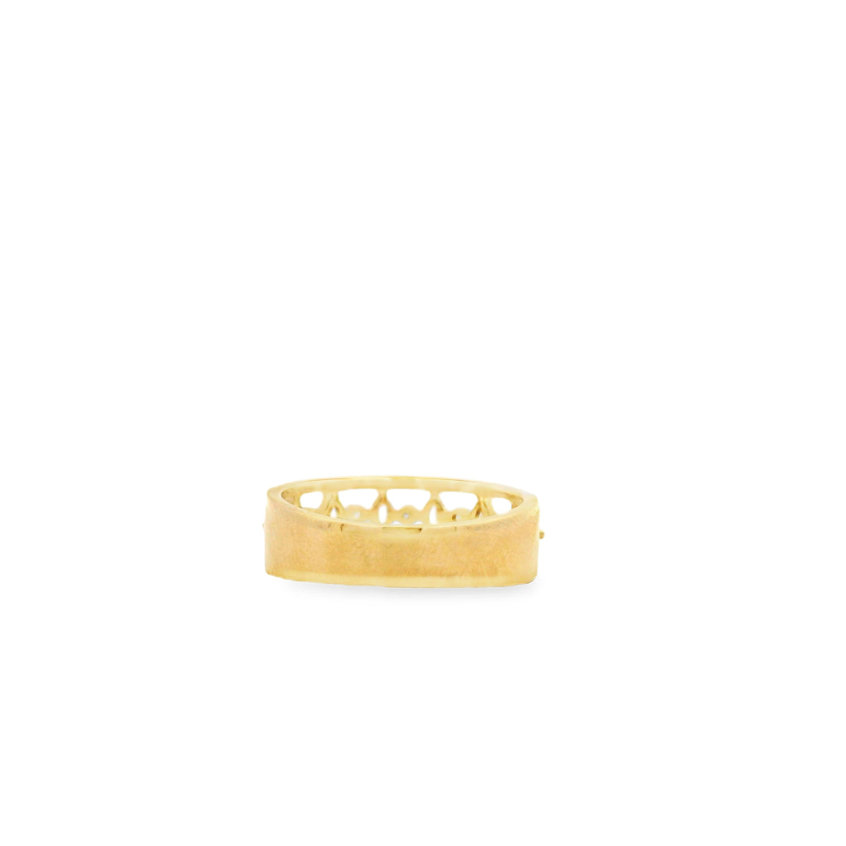 14k Yellow Gold 0.29ct Round Brilliant and 0.23ct Marquise Diamond Multi-Row Band Ring — photo 8 of 9