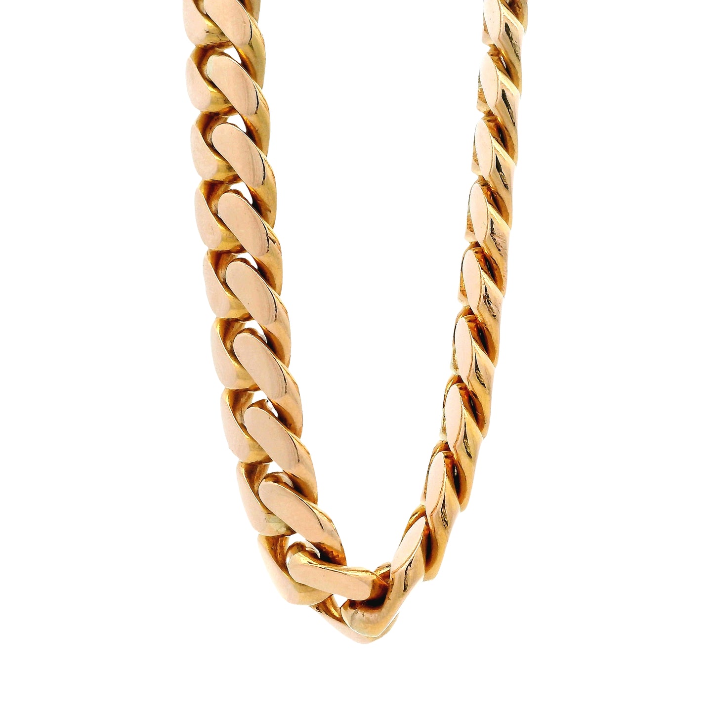 14k Rose Gold 10mm Cuban Link Chain Necklace 26" — photo 8 of 9