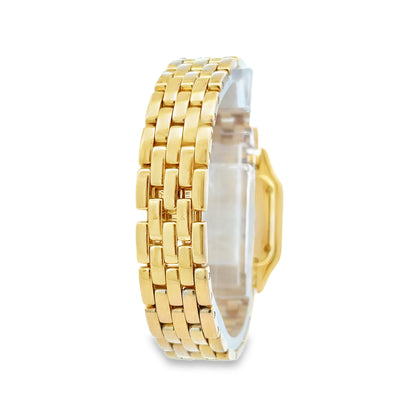 Cartier Mini Panthere 18k Yellow Gold Diamond Bezel Roman Numeral Watch — photo 8 of 13