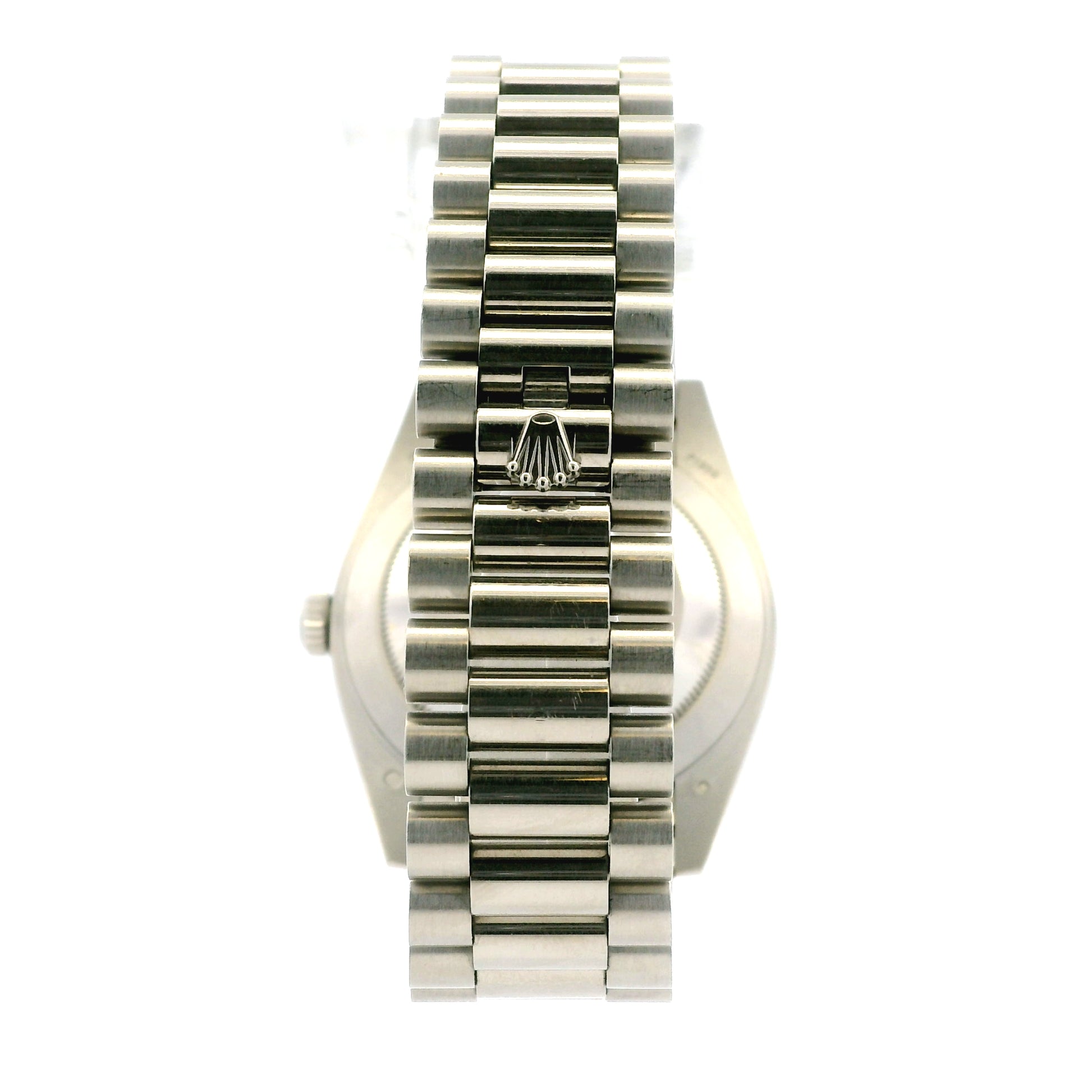 Rolex 228396TBR Day-Date 40mm Platinum Olive Green Roman Dial Watch — photo 9 of 13
