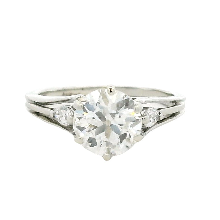 14k White Gold 1.3ct Round Brilliant Diamond Engagement Ring — photo 9 of 9