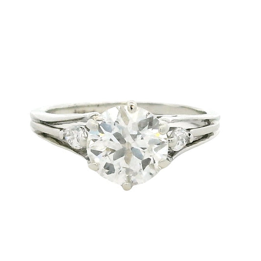 14k White Gold 1.3ct Round Brilliant Diamond Engagement Ring — photo 9 of 9