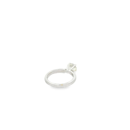 Platinum 0.75ct Round Brilliant Diamond Solitaire Engagement Ring — photo 9 of 10