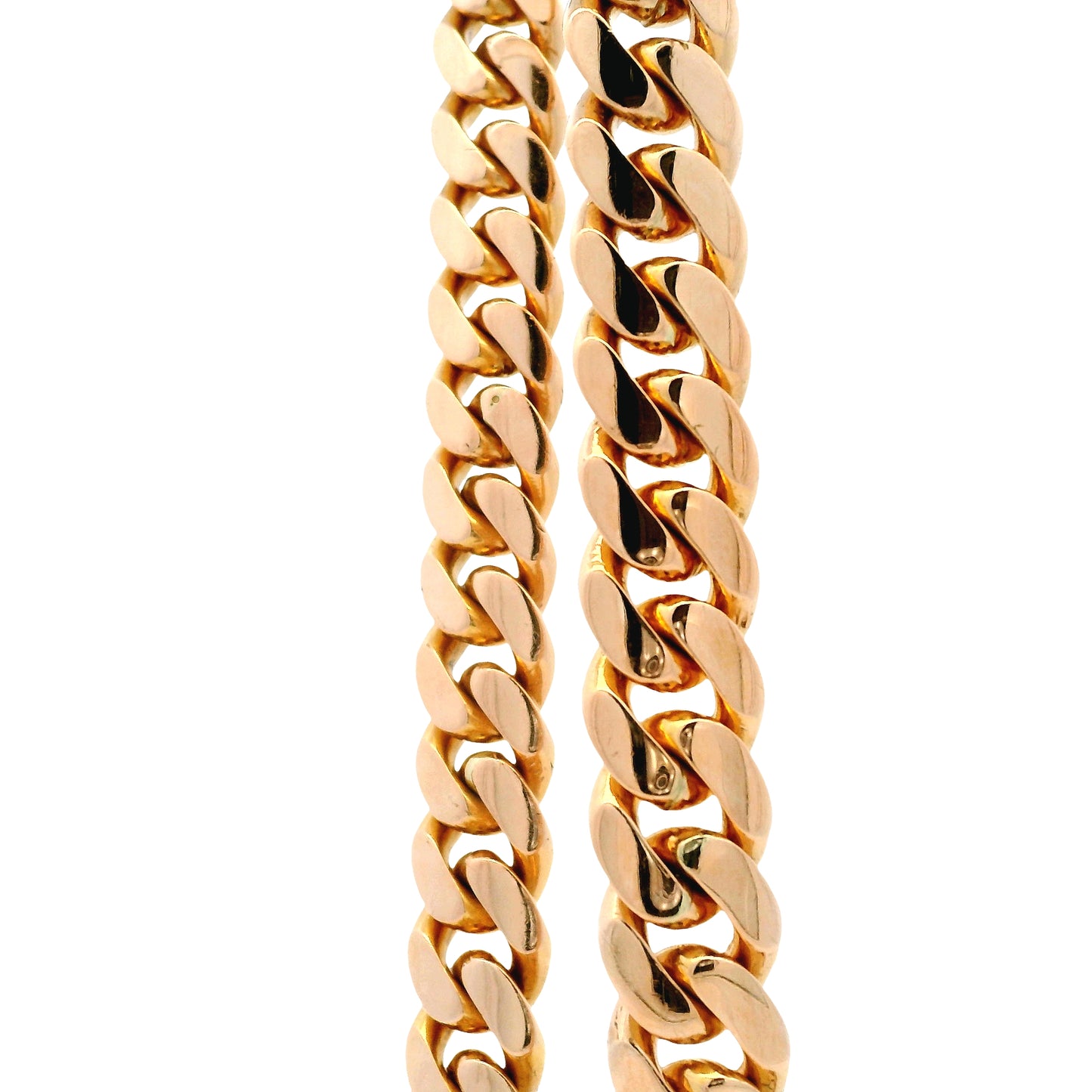 14k Rose Gold 10mm Cuban Link Chain Necklace 26" — photo 9 of 9