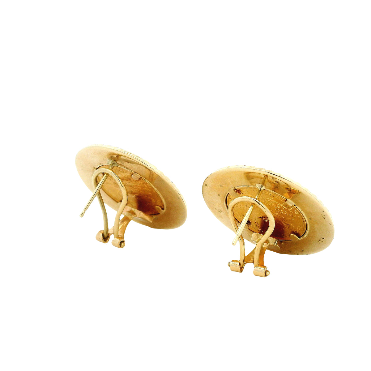 14k Yellow Gold 1999 $5 Liberty Coin Clip-Back Earrings — photo 9 of 12