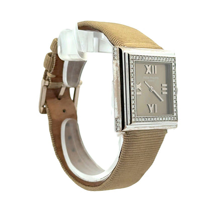 Patek Philippe 4868G 28mm Gray Dial 18k White Gold Diamond Bezel Watch — photo 9 of 9