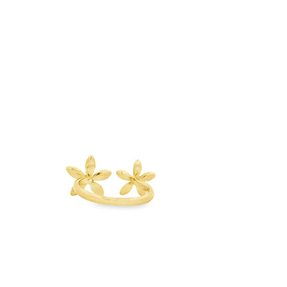Gabriel and Co. 14k Yellow Gold 0.23ctw Diamond Floral Open Ring — photo 9 of 10