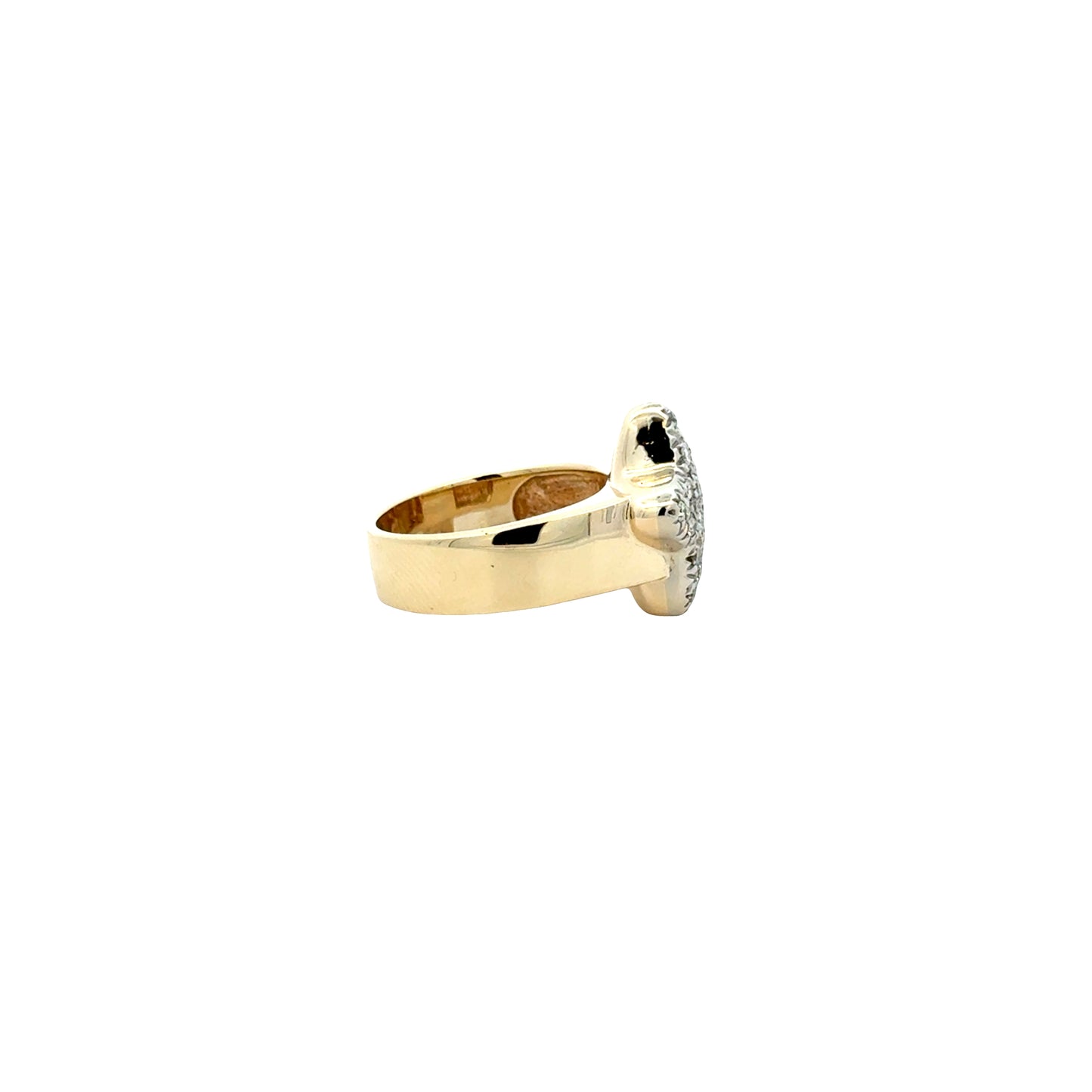 14k Yellow Gold 0.30ctw Pavé Set Diamond Star Ring — photo 9 of 10