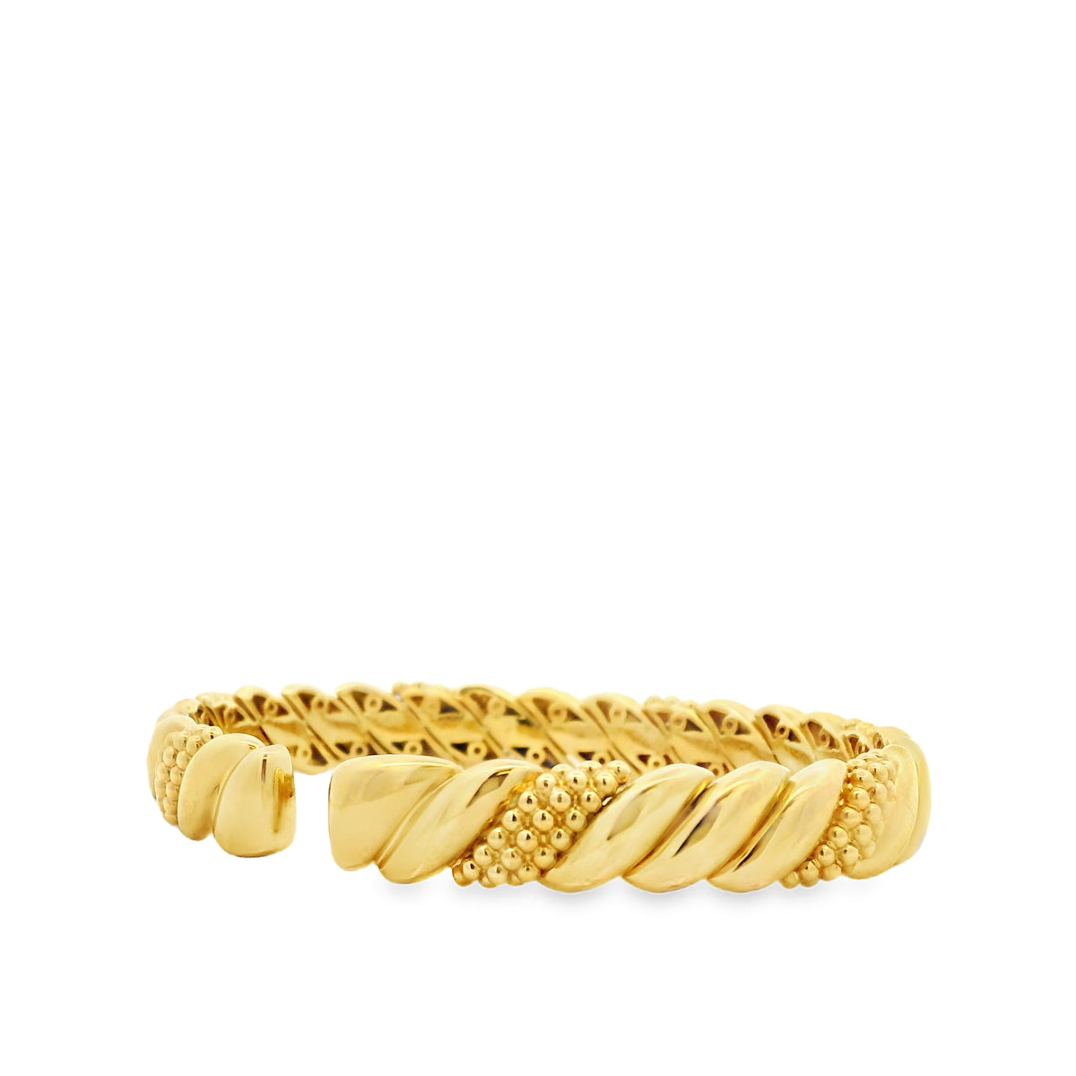 Gabriel & Co. 14k Yellow Gold Bujukan Split Bangle Bracelet — photo 9 of 11