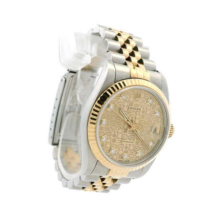Rolex 68273 Datejust 31mm Diamond Dial Two-Tone Jubilee Watch — photo 9 of 9