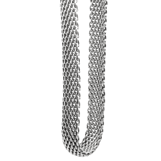 Tiffany & Co Sterling Silver Somerset Mesh Necklace 17"