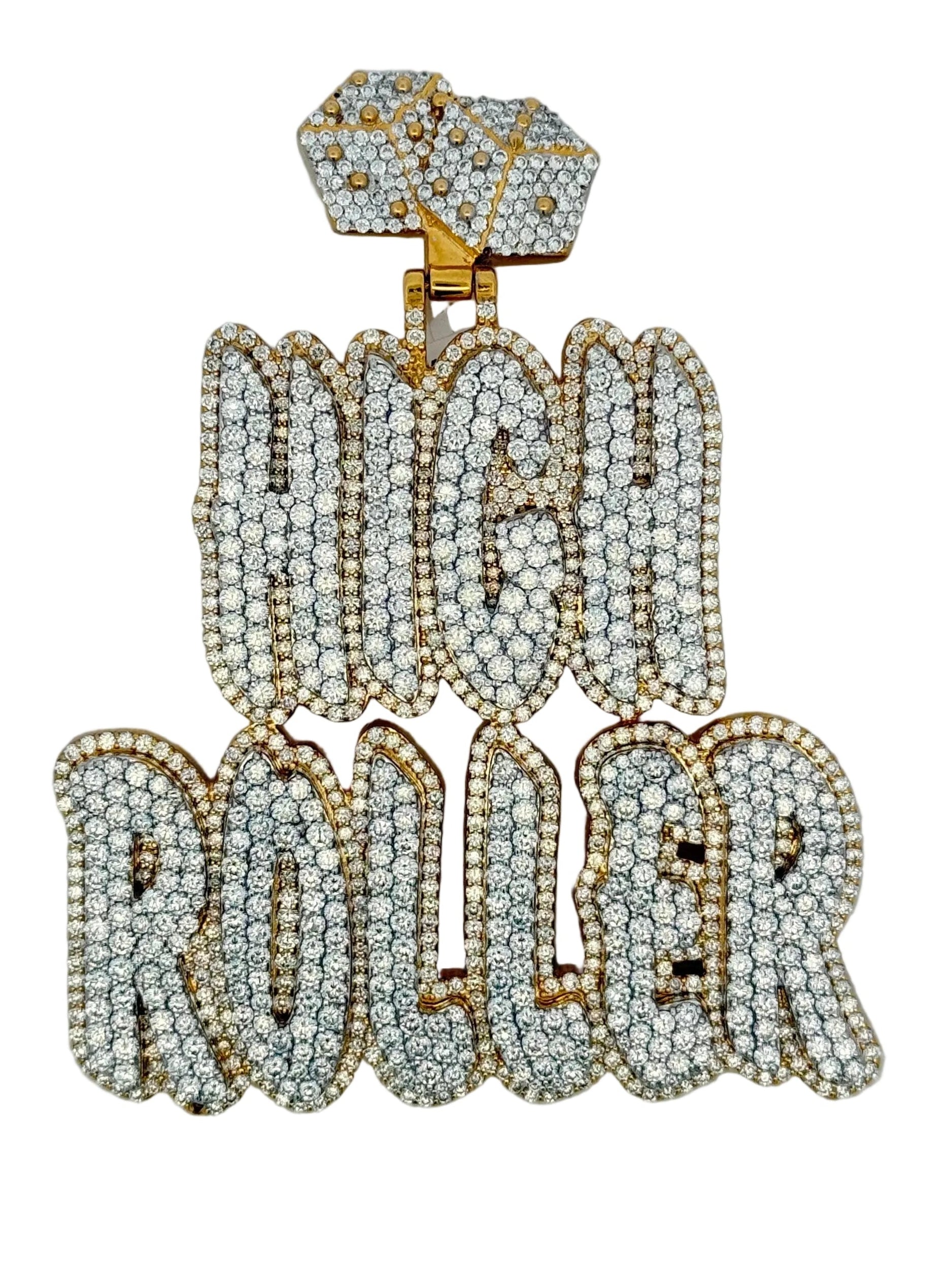 10k Gold 18.27ctw Lab Grown "High Roller" Pendant