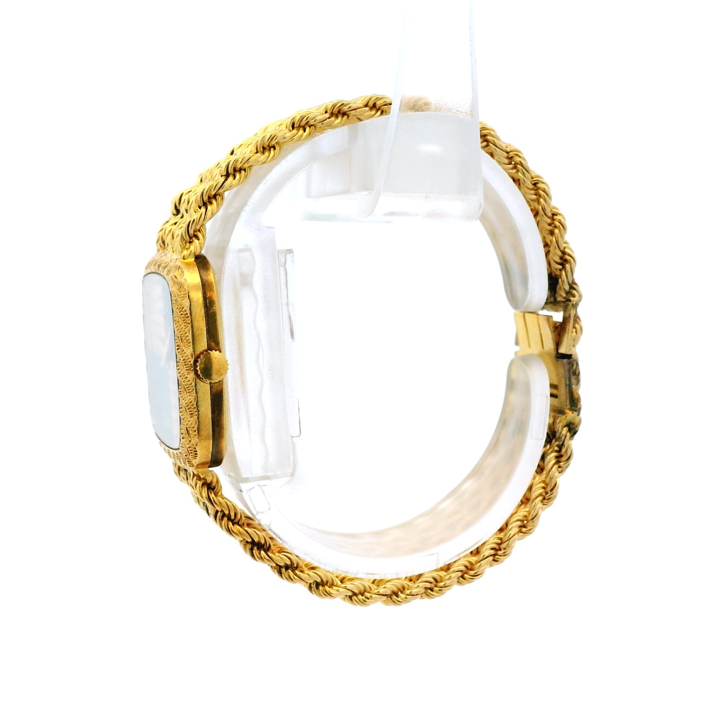 Piaget 9902 E21 Yellow Gold Malachite and Diamond Dial Watch