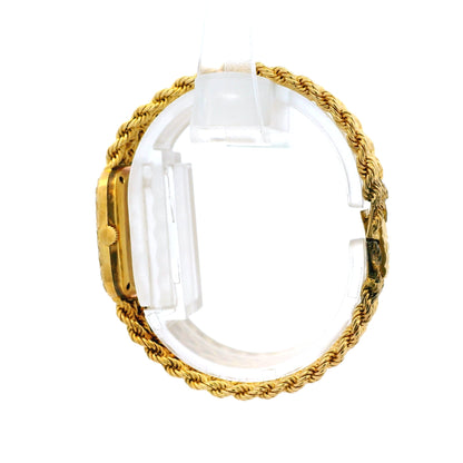 Piaget 9902 E21 Yellow Gold Malachite and Diamond Dial Watch