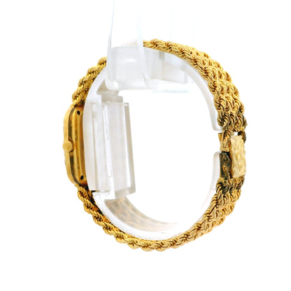 Piaget 9902 E21 Yellow Gold Malachite and Diamond Dial Watch