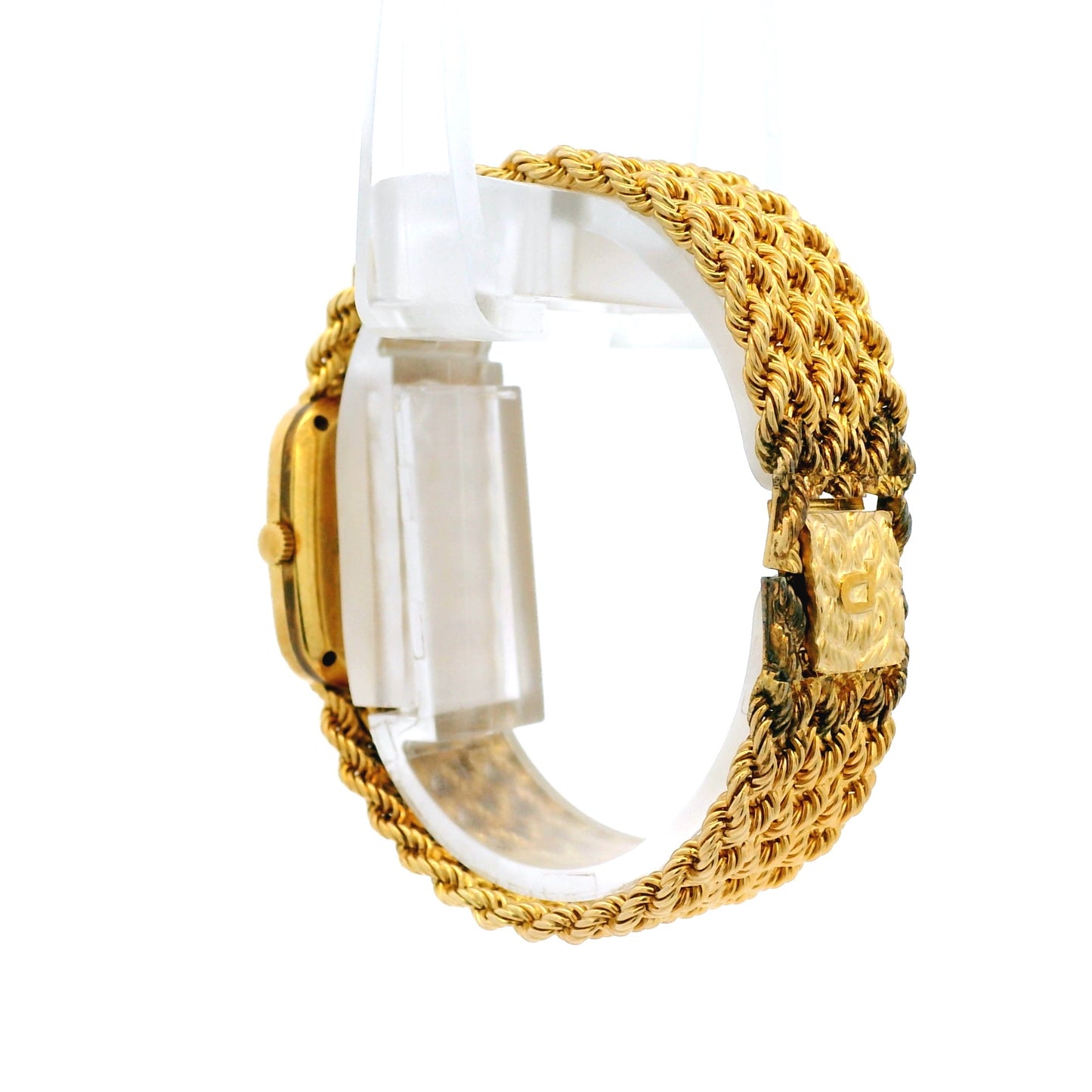 Piaget 9902 E21 Yellow Gold Malachite and Diamond Dial Watch