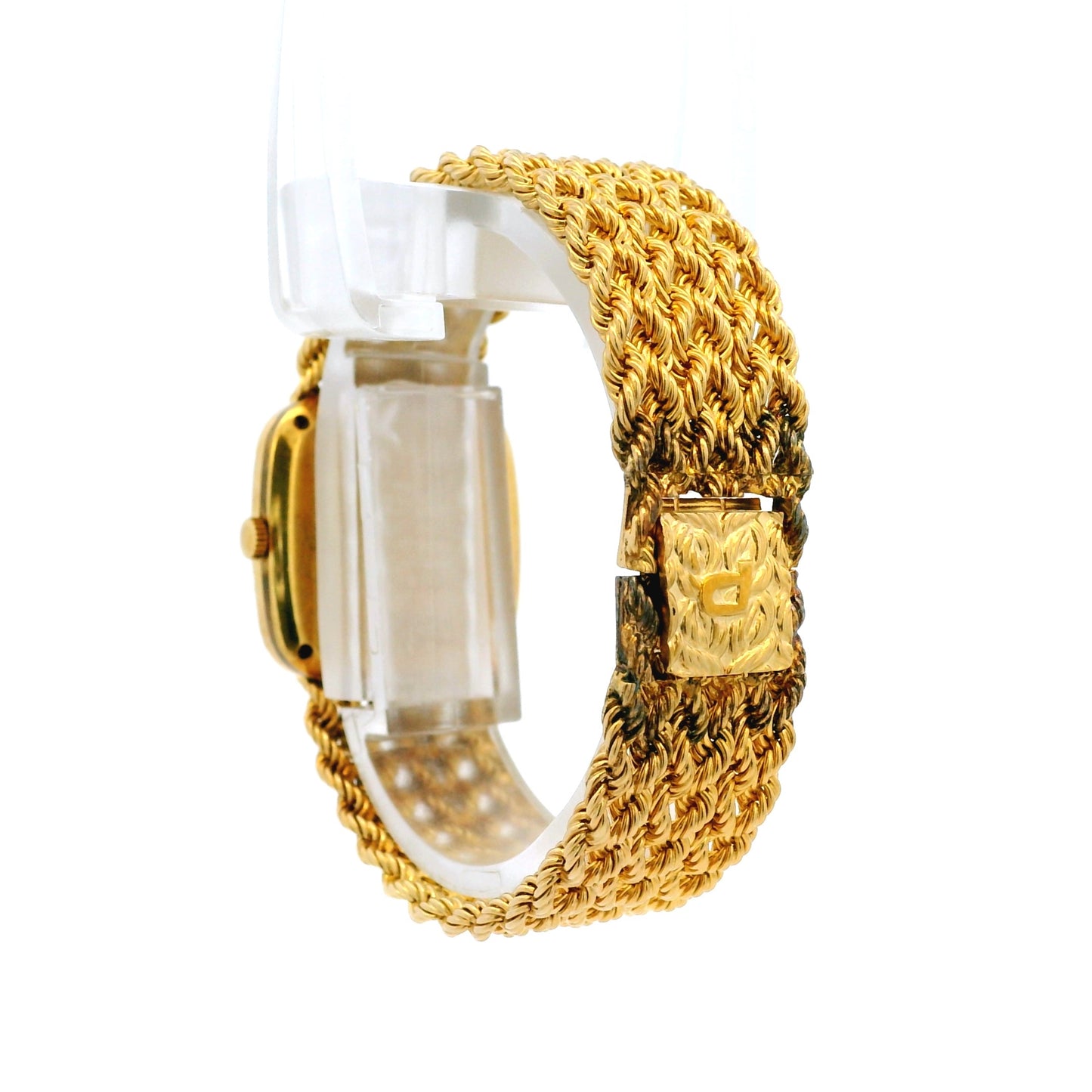 Piaget 9902 E21 Yellow Gold Malachite and Diamond Dial Watch