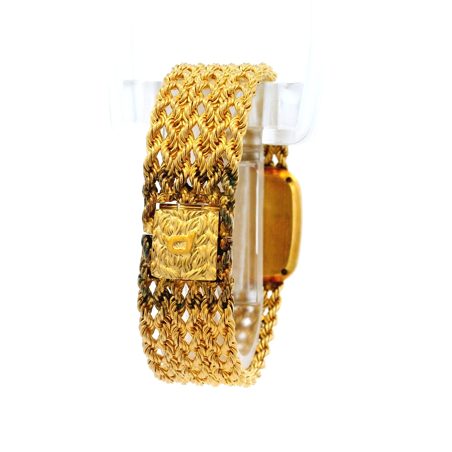 Piaget 9902 E21 Yellow Gold Malachite and Diamond Dial Watch