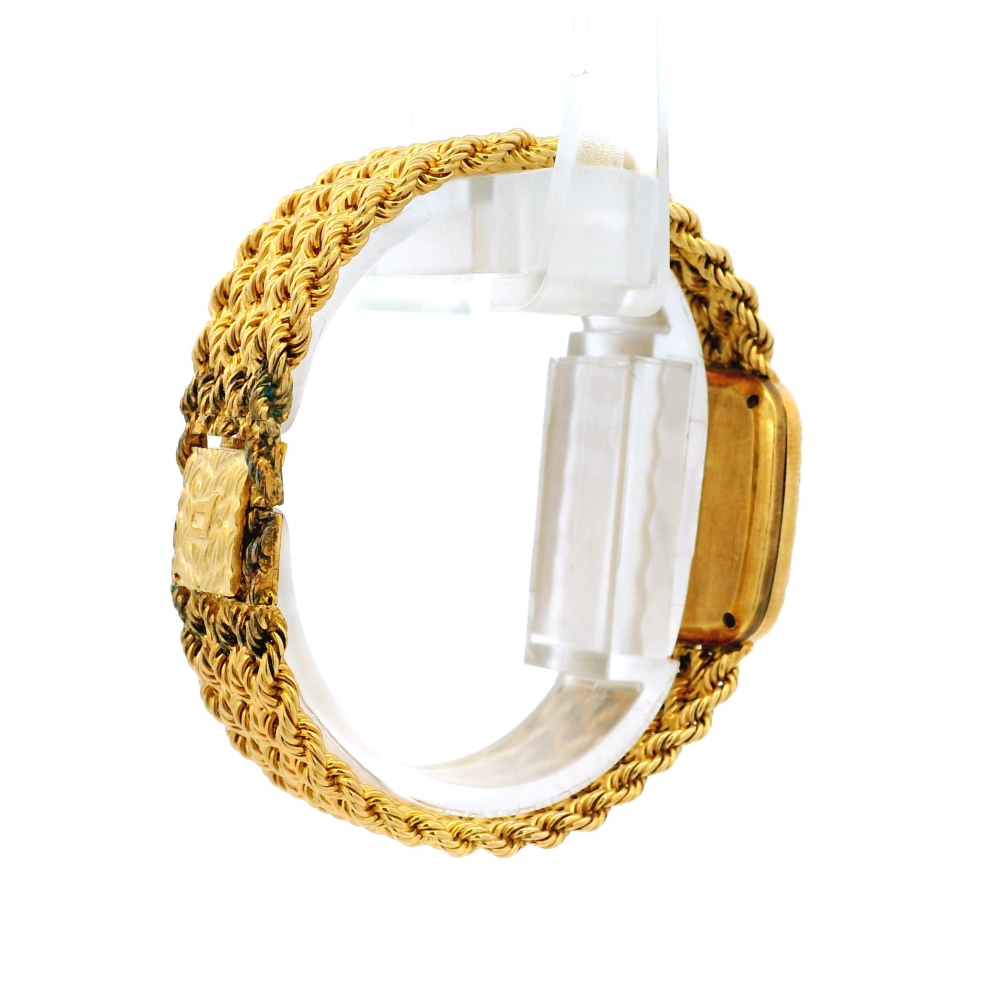 Piaget 9902 E21 Yellow Gold Malachite and Diamond Dial Watch