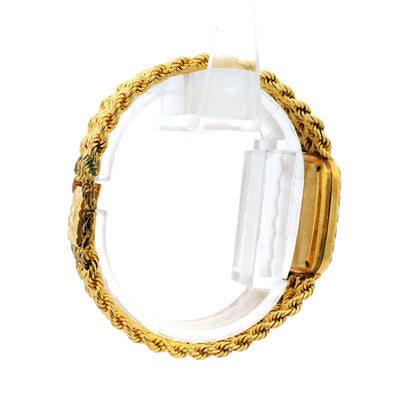 Piaget 9902 E21 Yellow Gold Malachite and Diamond Dial Watch