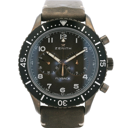 Zenith Pilot Cronometro Tipo CP-2 Flyback Chronograph Brown Dial Watch
