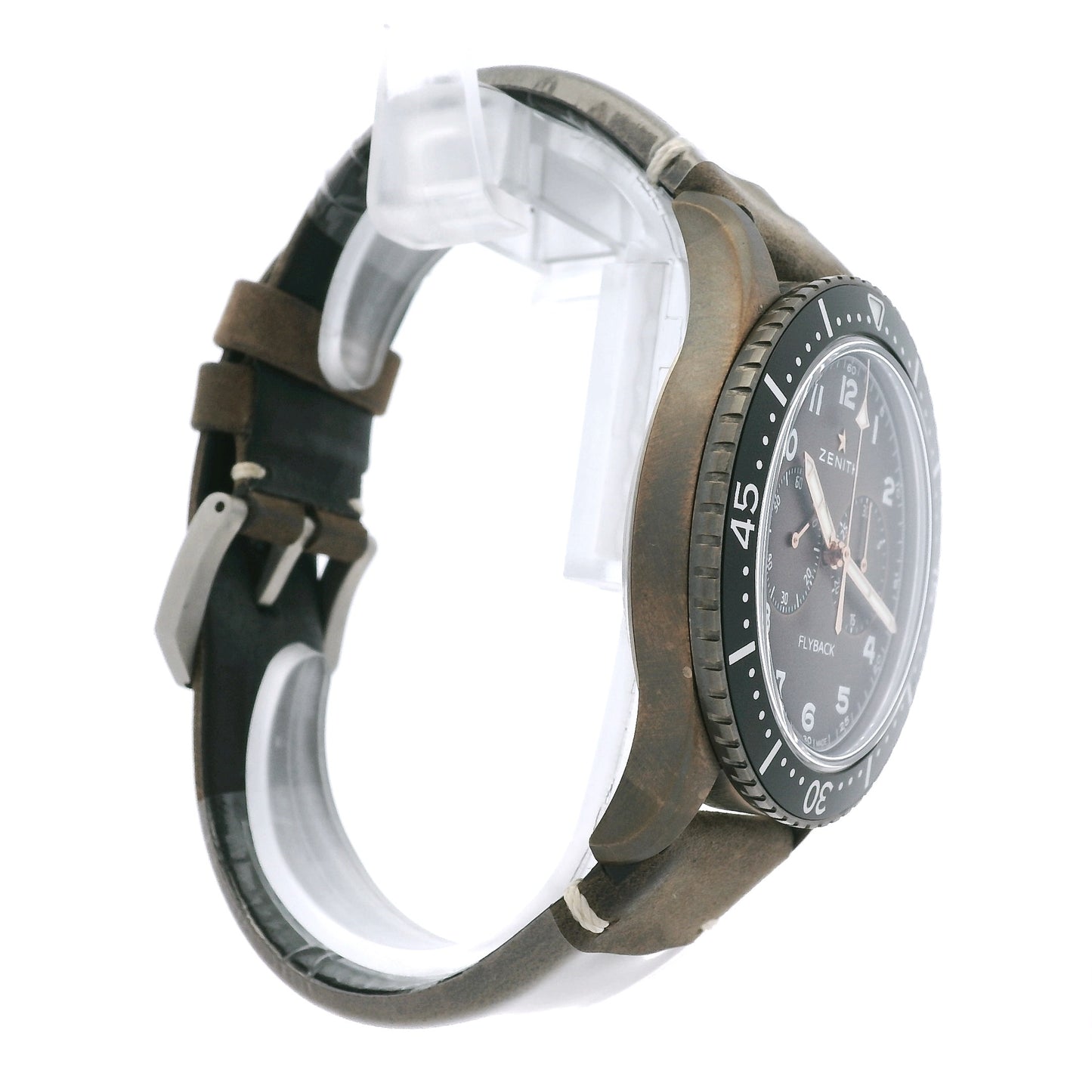 Zenith 11.2240.405 Pilot Cronometro Tip CP-2 Flyback Chronograph Brown Dial Watch