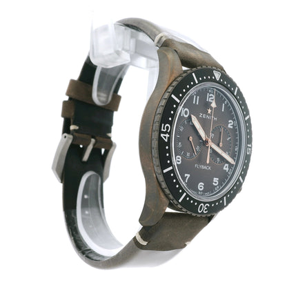 Zenith 11.2240.405 Pilot Cronometro Tip CP-2 Flyback Chronograph Brown Dial Watch
