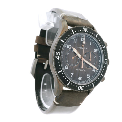 Zenith 11.2240.405 Pilot Cronometro Tip CP-2 Flyback Chronograph Brown Dial Watch