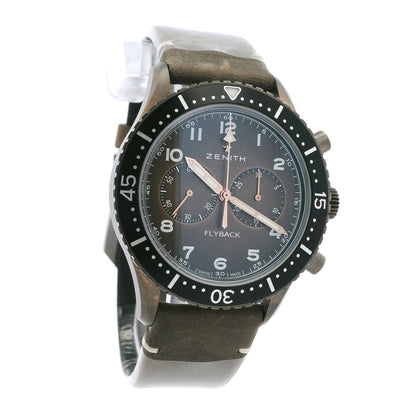 Zenith 11.2240.405 Pilot Cronometro Tip CP-2 Flyback Chronograph Brown Dial Watch