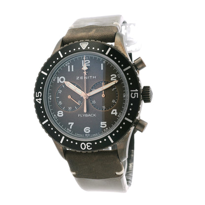 Zenith 11.2240.405 Pilot Cronometro Tip CP-2 Flyback Chronograph Brown Dial Watch