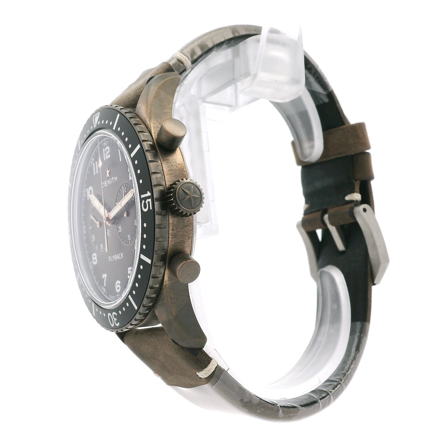 Zenith 11.2240.405 Pilot Cronometro Tip CP-2 Flyback Chronograph Brown Dial Watch