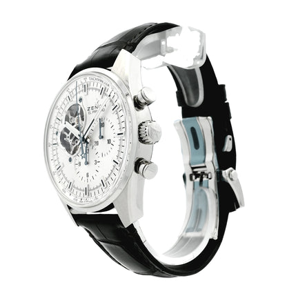 Zenith El Primero Chronomaster 03.2040 Silver Quarter Skeletonized Dial Watch