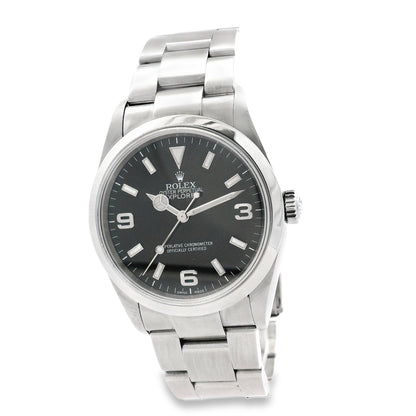 Rolex 114270 Explorer Stainless Steel Black Dial Watch