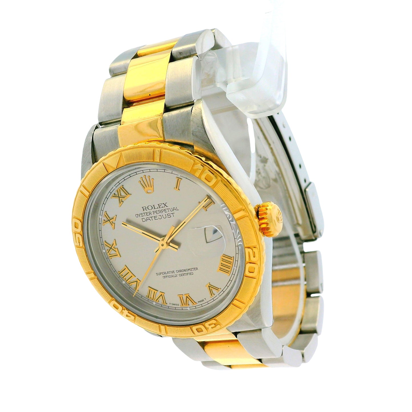 Rolex 16263 Datejust Turn-O-Graph Thunderbird Two tone Watch